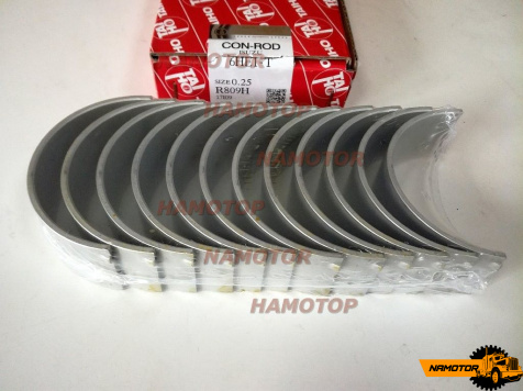 Вкладыш шатунный 6HE1-T, 6HK1-T. CB-1639GP, R4005K, R809H, 8-94395-757-, 8-97131-186-0 (6шеек)  SIZE 0,25 (NDC/TAIHO)
